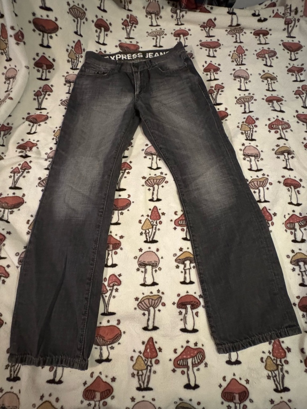 Express Men’s Gray Washed Jeans Size 29/30 100% Cotton